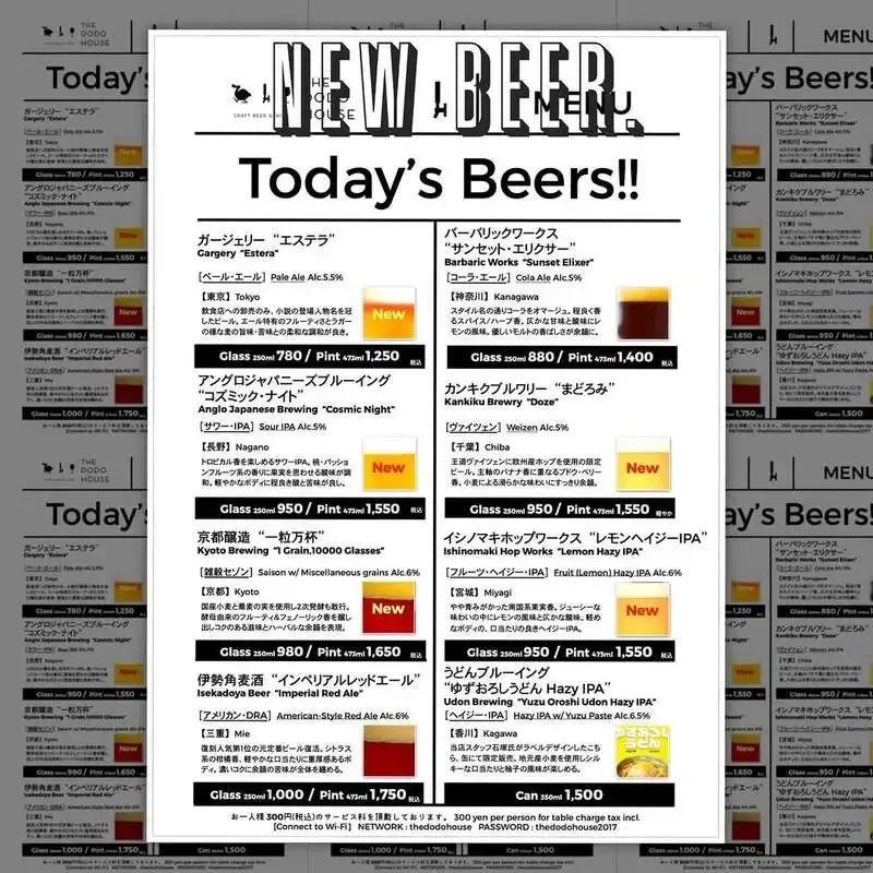 目黒THE DODO HOUSE、国内8銘柄がそろう3月25日のタップ更新