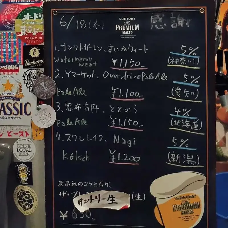 岡山・CRAFT Rainbowで5種開栓　スイカウィートやNagiなど