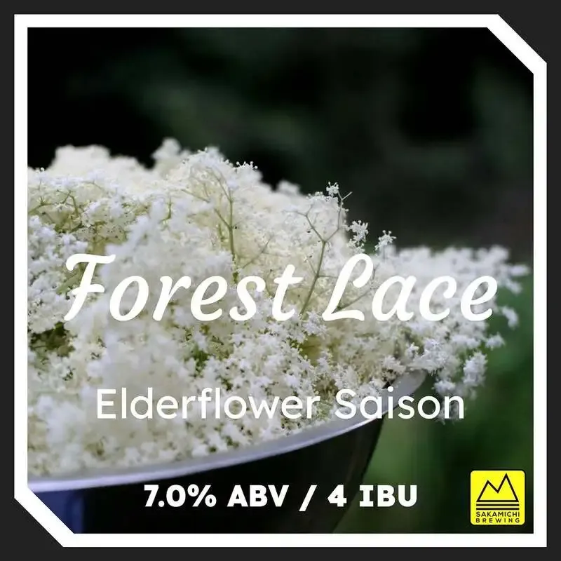 Sakamichi Brewing releases elderflower saison Forest Lace in Tachikawa