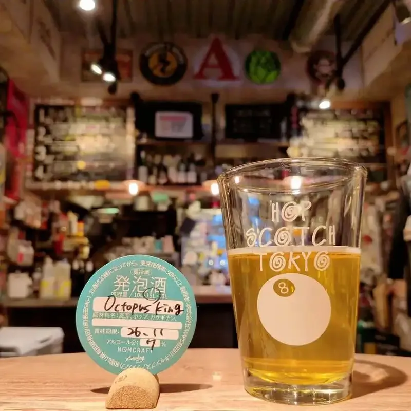 Nomcraft Brewing's "Octopus King" on tap at Hop-Scotch Tokyo