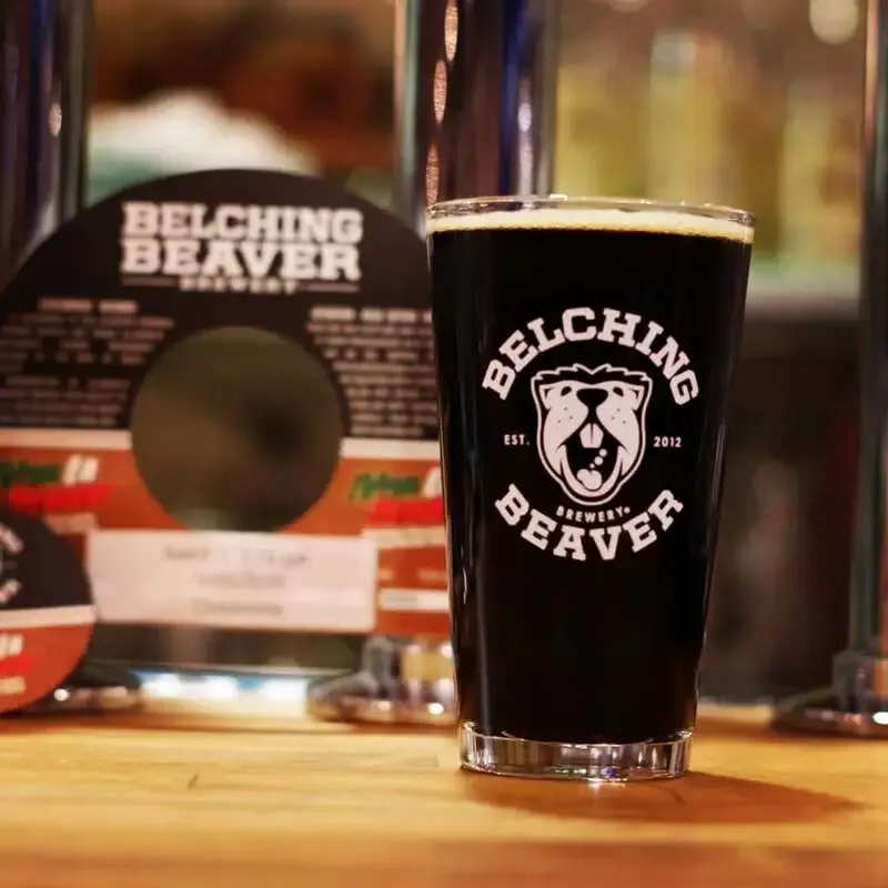 Belching Beaver's Viva La Beaver on Tap at MIHAMA BASE in Inage-Kaigan, with a Strong 9-Tap Core Lineup