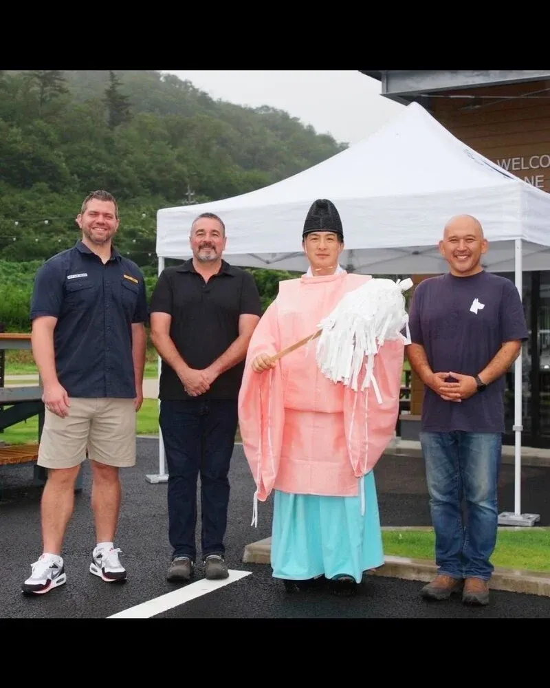 グレートデーンブリューイング、ガーデンテラス公開へ秋保神社で清め式実施