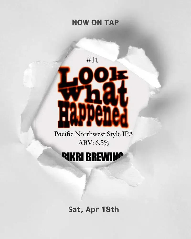 SEKIYA TAP STANDでRIKRI BREWING「Look What Happened」開栓