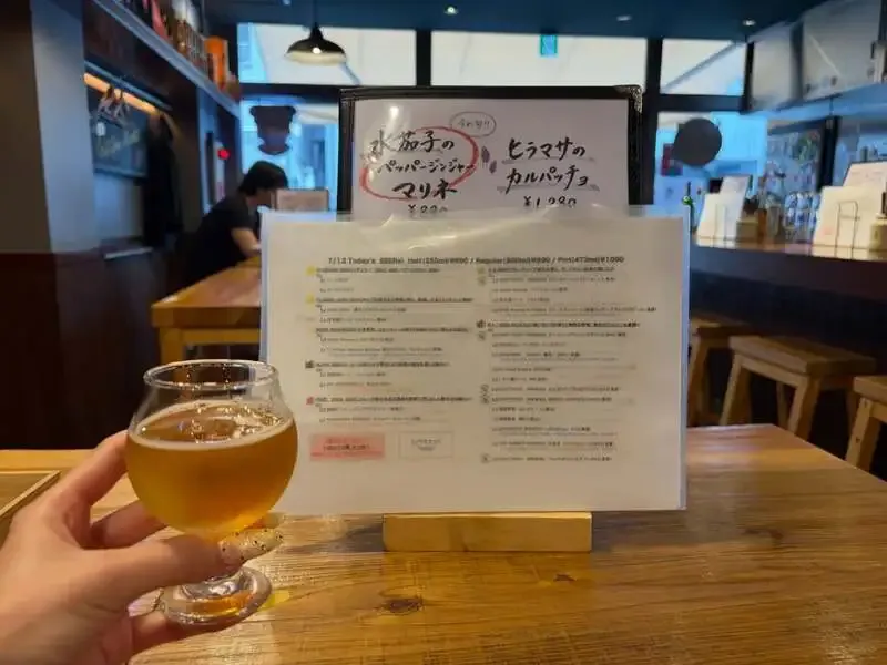 CRAFT BEER MARKET 田町店で伊豆国ビール「ピルスナー」新規開栓