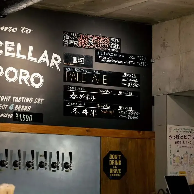 ビアセラーサッポロ本店でクラフトビアベースのペールエール開栓