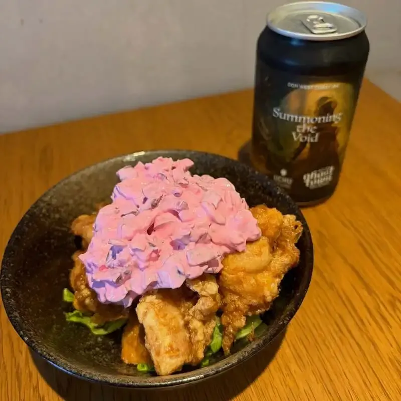 Mugibal in Kamata posts takeaway note and current tap list