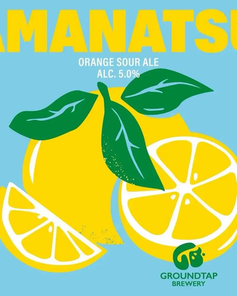 GROUNDTAP BREWERY Debuts AMANATSU, an Orange Sour Ale with Ehime Citrus