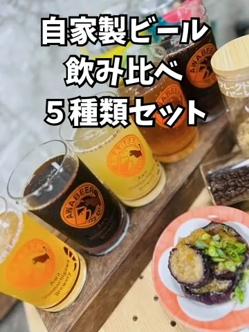徳島駅地下のT.S.Brewery・よい鳥、自家製5種飲み比べを案内