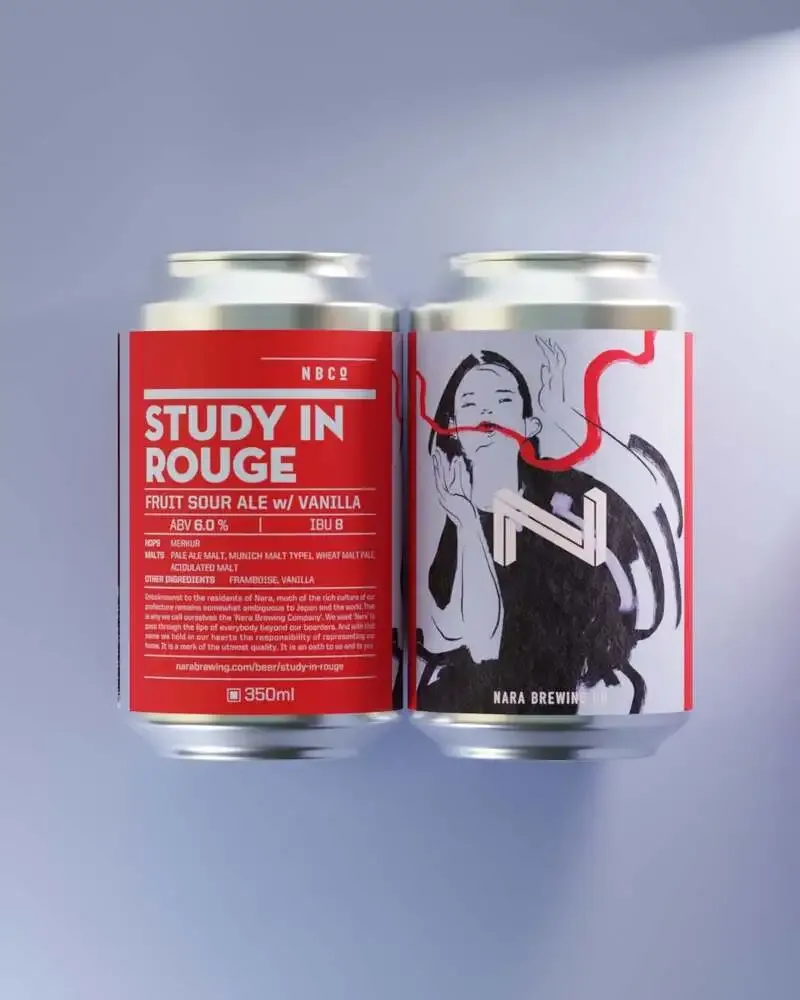 奈良醸造、ラズベリーとバニラ香る「STUDY IN ROUGE」初回出荷店を発表