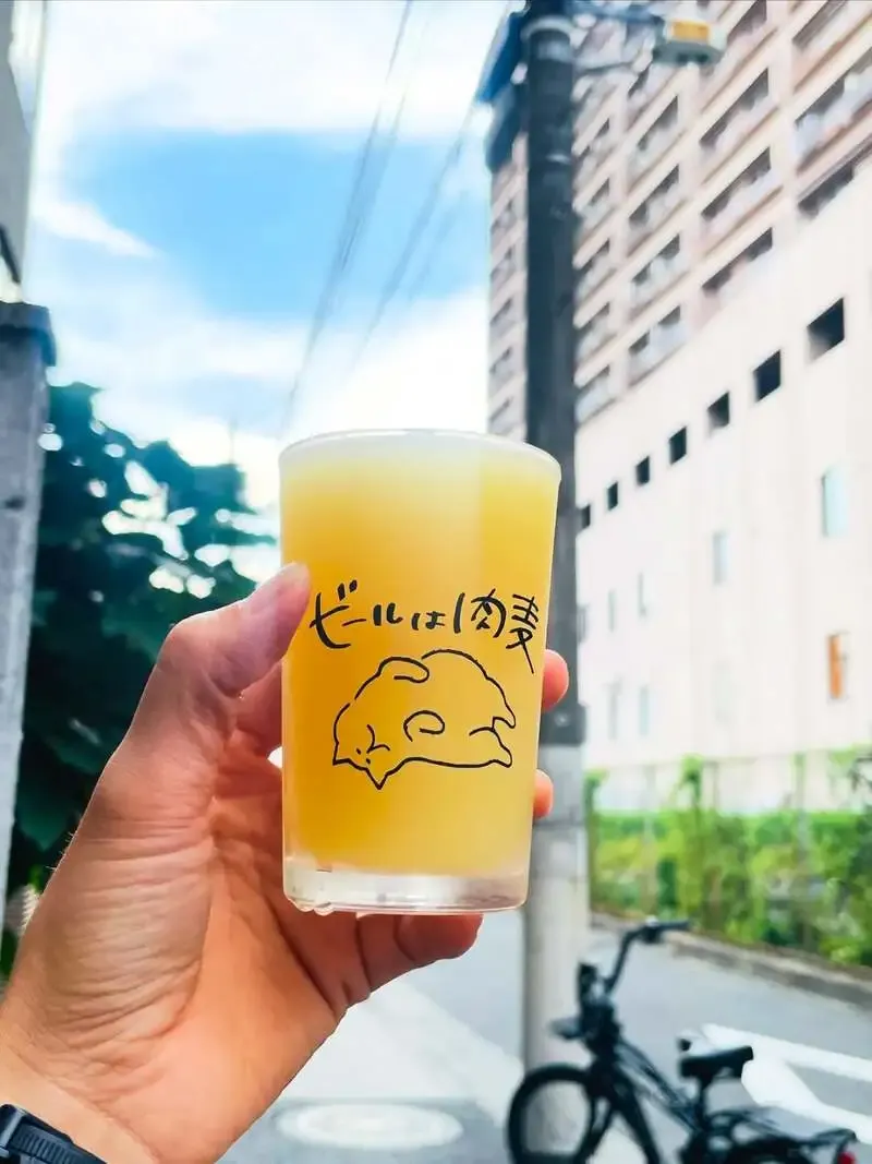 焼肉スタンド 肉と麦でAMAKUSA SONAR BEER『ぐるぐるめぐる』開栓