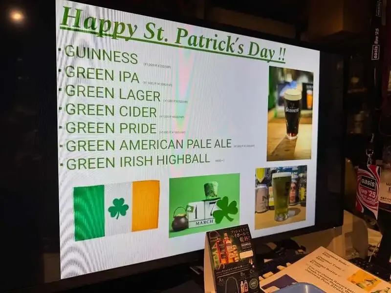 心斎橋のShamrock 'N' Roll Star、聖パトリックデー特別営業でGUINNESS推し