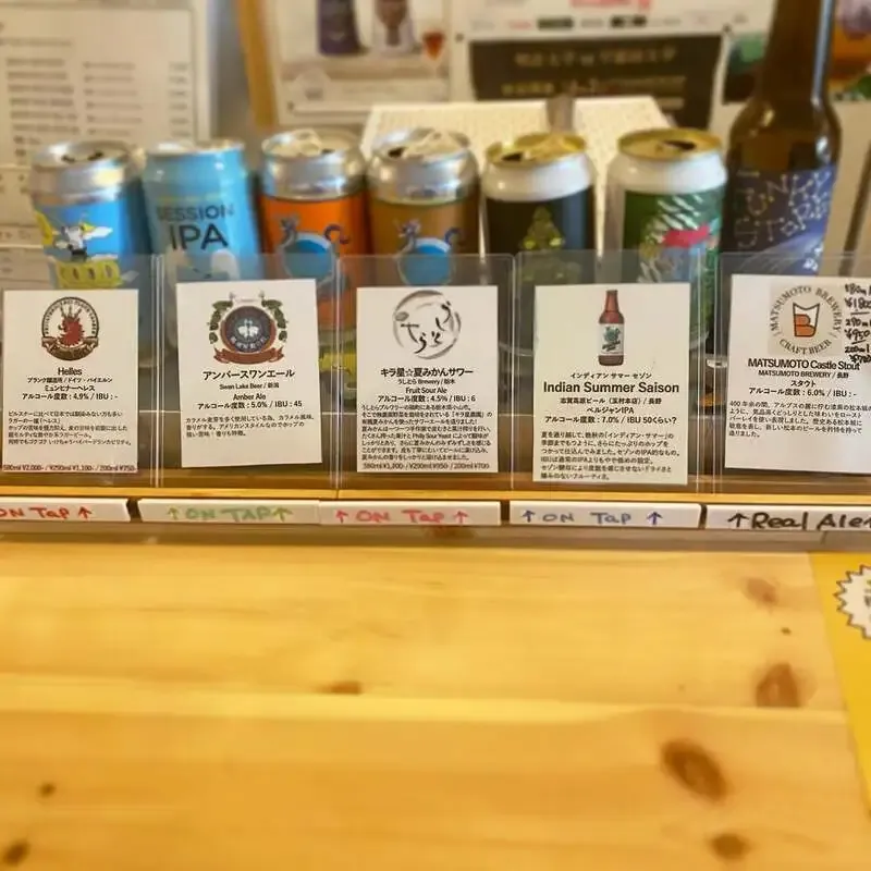 ...04&Beer in Niigata lists Helles, amber ale, and summer sour