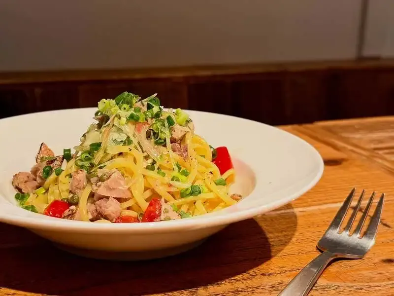 Craft Beer Market Atre Kichijoji taps Minoh Beer W-IPA and adds a limited pasta special