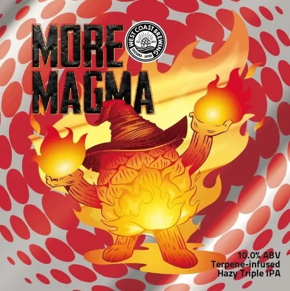名古屋・黄昏リリーでWest Coast Brewing『More Magma』開栓 10.0%のHazy TIPA