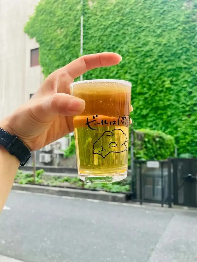 幡ヶ谷の焼肉スタンド 肉と麦でNobody Brewing『The Minimal』初開栓