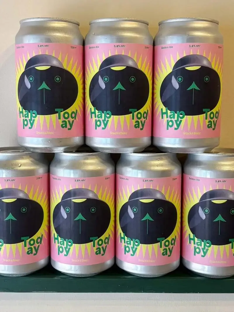 お菓子と麦酒が6周年、NamaChaん Brewingとオリジナルラベルビール「Happy Today」を販売