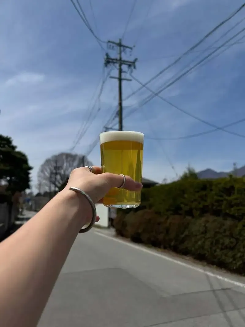 karuizawa QのGOOD AFTERNOONでセッションIPA「風通し」開栓