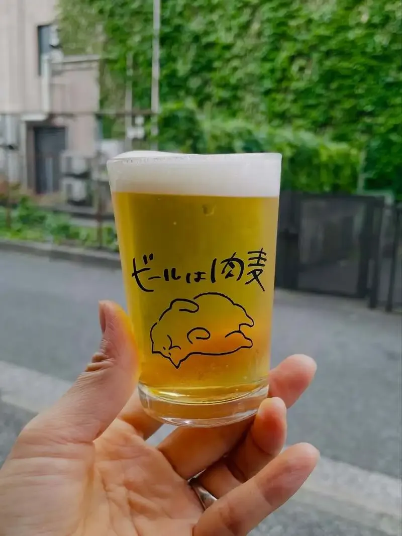 幡ヶ谷・肉と麦でAMAKUSA SONAR BEER『くだらない』開栓