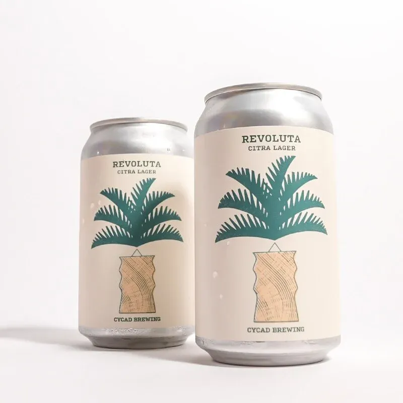 REVOLUTA's "Citra Lager" is tapped at Cycad Brewing, a 5.5% guest beer