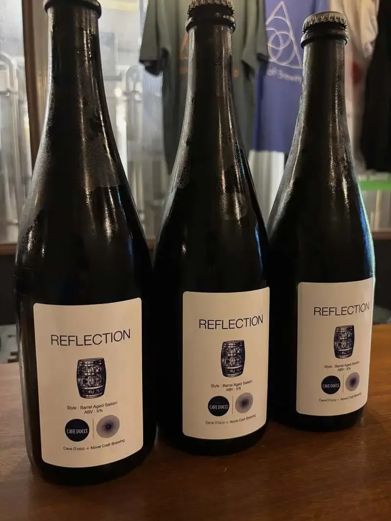 ノベルクラフトブルーイング、カーブドッチとのコラボビール『Reflection』を限定展開