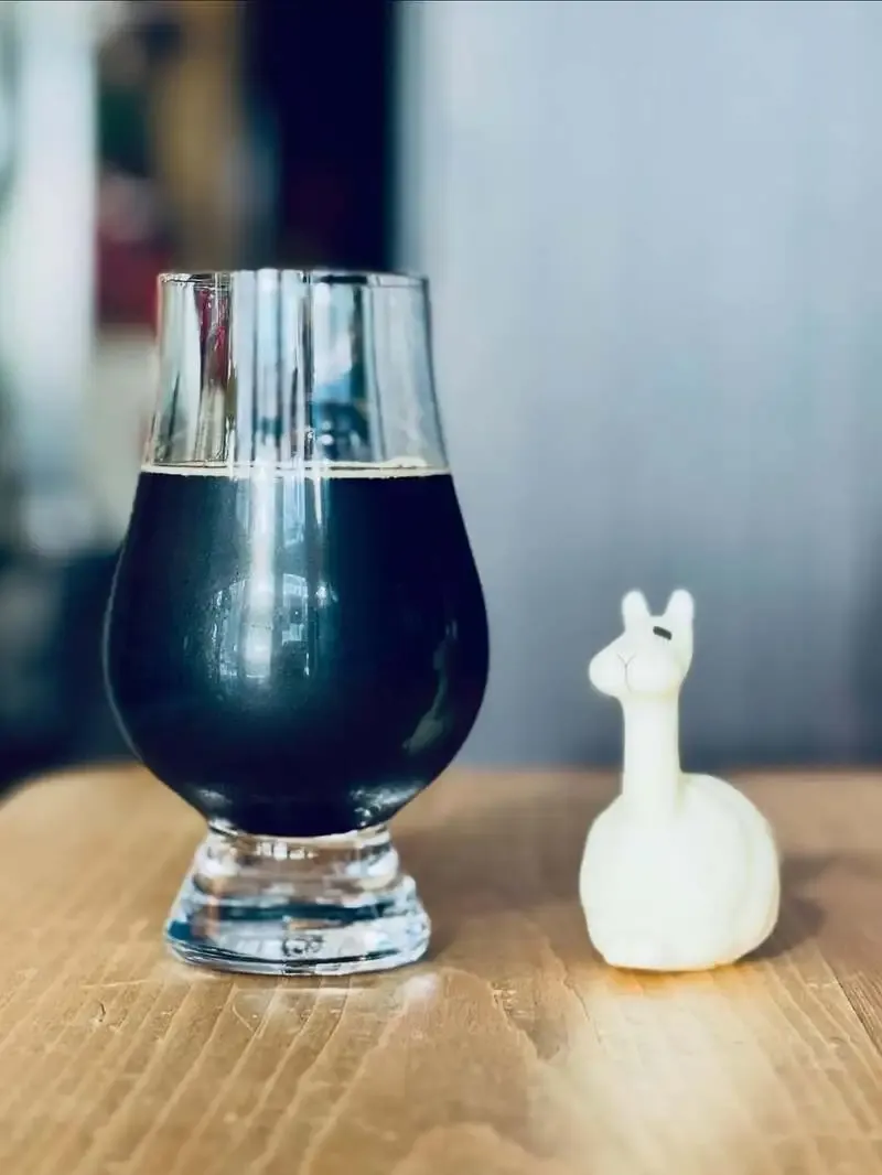 三鷹のBeer shop Llamaで鬼伝説「黒鬼スタウト」新規開栓