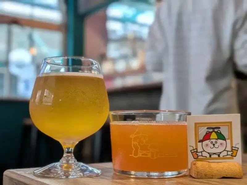 craft beer HOP CROWDに伊勢角屋麦酒「ノルウェーの森」開栓