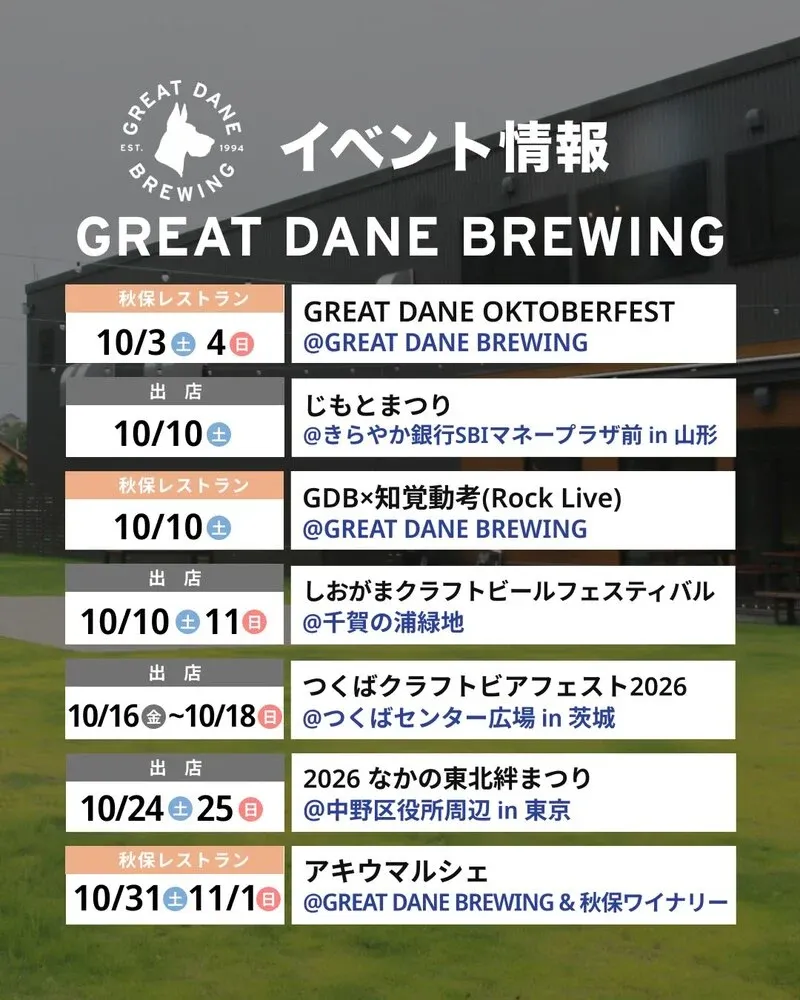 Great Dane Brewing to Host Oktoberfest in Akiu on October 3–4