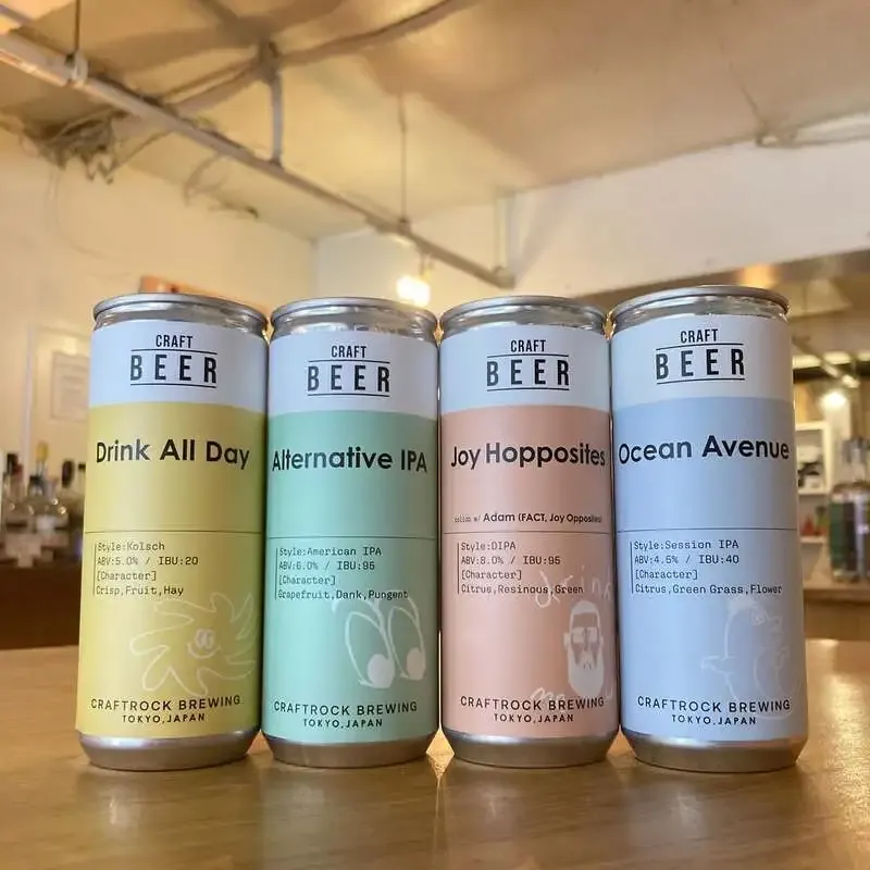 Four CRAFTROCK BREWING Cans Arrive at MANGOSTEEN / MANGOSTEEN