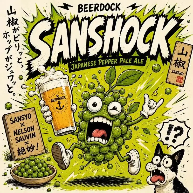 BEERDOCK in Kawasaki introduces Sansho IPA with 5.0% ABV