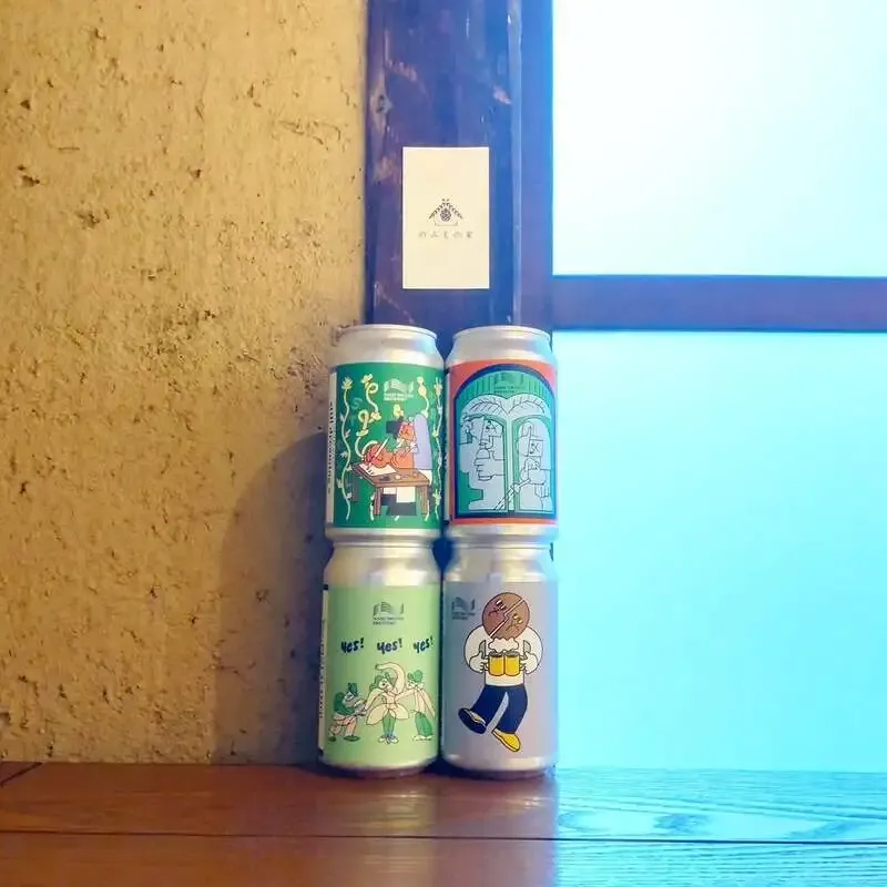 のみもの家にNAMI NO OTO BREWINGの新入荷4種が到着　ハーブ、酒粕、ピスタチオ、コーヒー豆