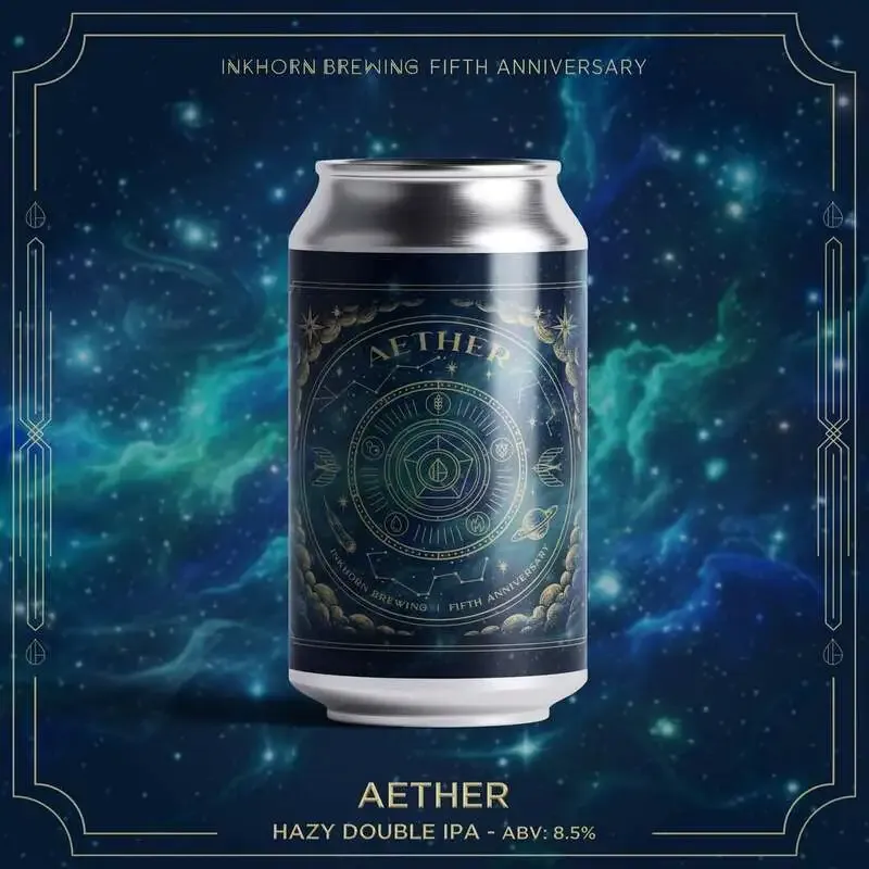 インクホーンブルーイング、5周年記念のHazy Double IPA「Aether」を発表