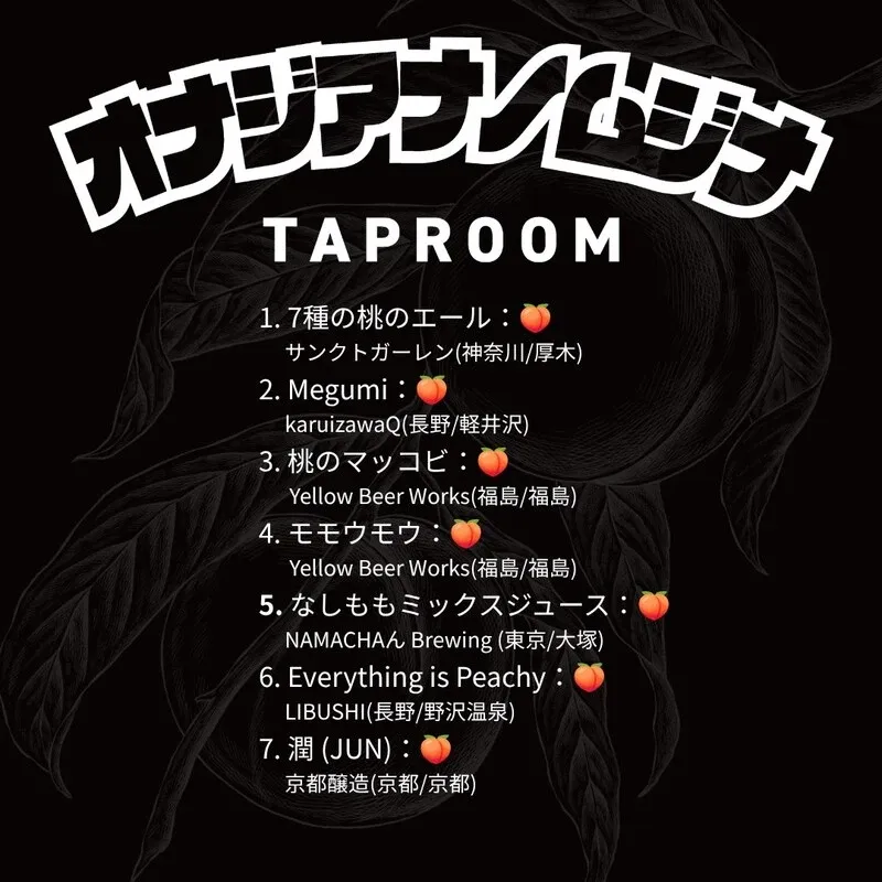 Kobe Beer Pub Onaji Ana no Mujina Shares Its Current Tap List
