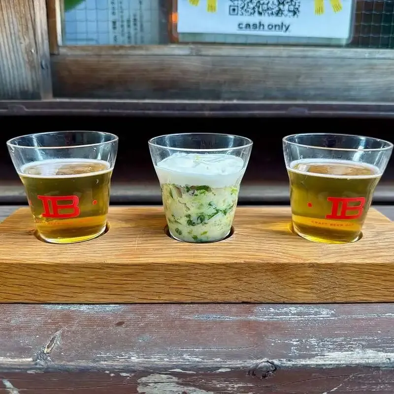 CRAFT BEER BAR IBREW 銀座店、英語版でジンや梅酒などのドリンク群を紹介