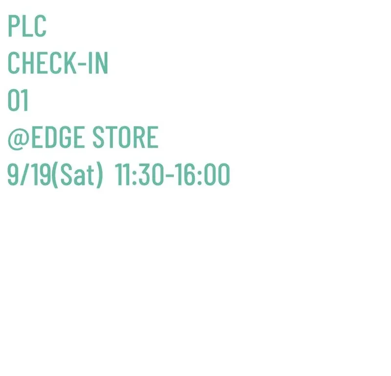 PORT LUCK CLUB、9月19日にEDGE STOREでPLC CHECK-IN開催