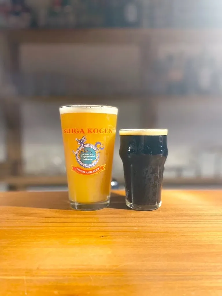 亀戸のGRANDPA FISH & CHIPSで志賀高原ビールのSNOW MONKEY IPAと南信州ビールPORTERが開栓