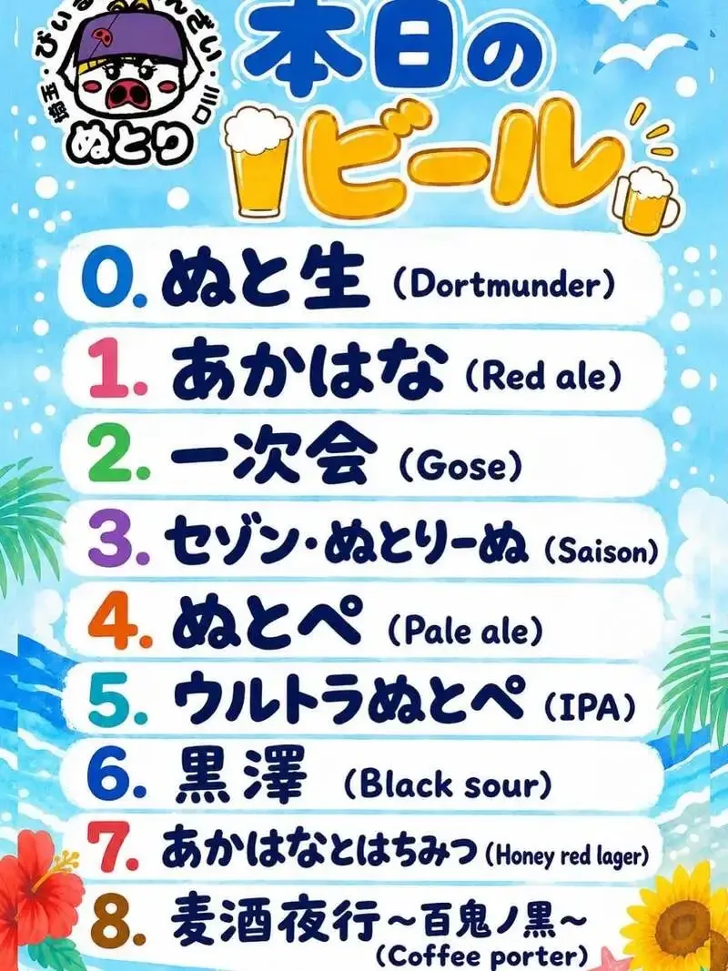 Nutori Brewing highlights 'Nuto Nama' and 'Saison Nutorine' during regular service