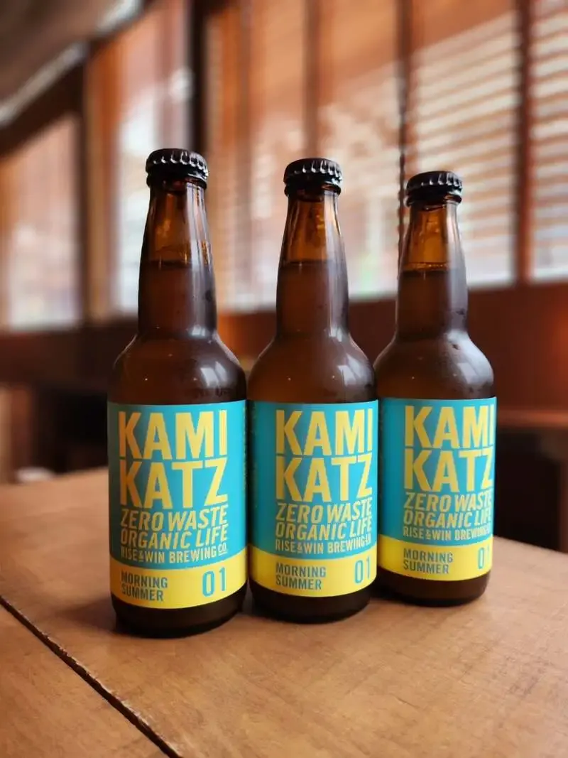 BEER BAR BitterでRISE&WIN BrewingのKAMIKATZ 2種を提供