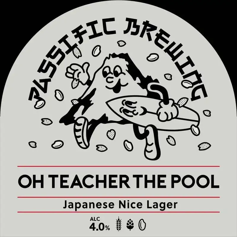 Evolve Beer&Kitchenで『OH TEACHER THE POOL』、4.0%のJapanese Nice Lager