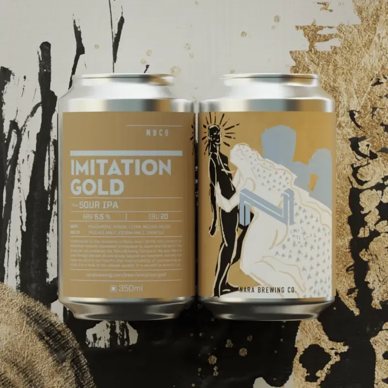 奈良醸造、初のSour IPA「IMITATION GOLD」を発売　10月2日からオンライン販売