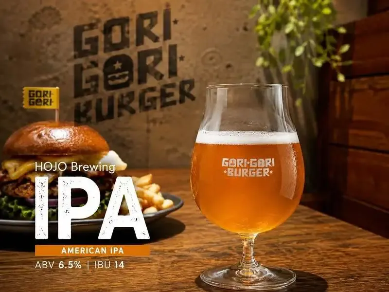 Introducing HOJO Brewing IPA at Gorigori Burger Taproom in Nishi-Azabu