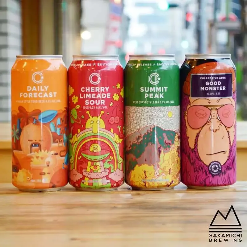 坂道ブルイング、collective brew缶4種をタップルーム限定入荷