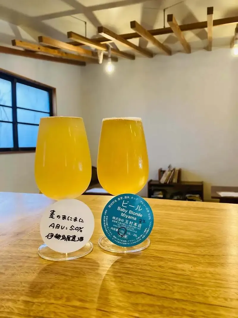 ちいとこ商店で伊勢角屋麦酒「麦のまにまに」と志賀高原ビール「ベイビーブロンドミヤマ」新規開栓