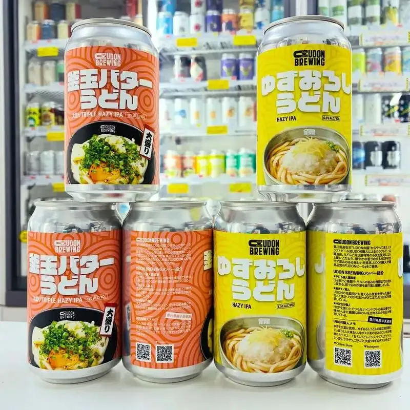 こぐま酒店仙台駅東口本店にUDON BREWINGのうどん系4種が入荷