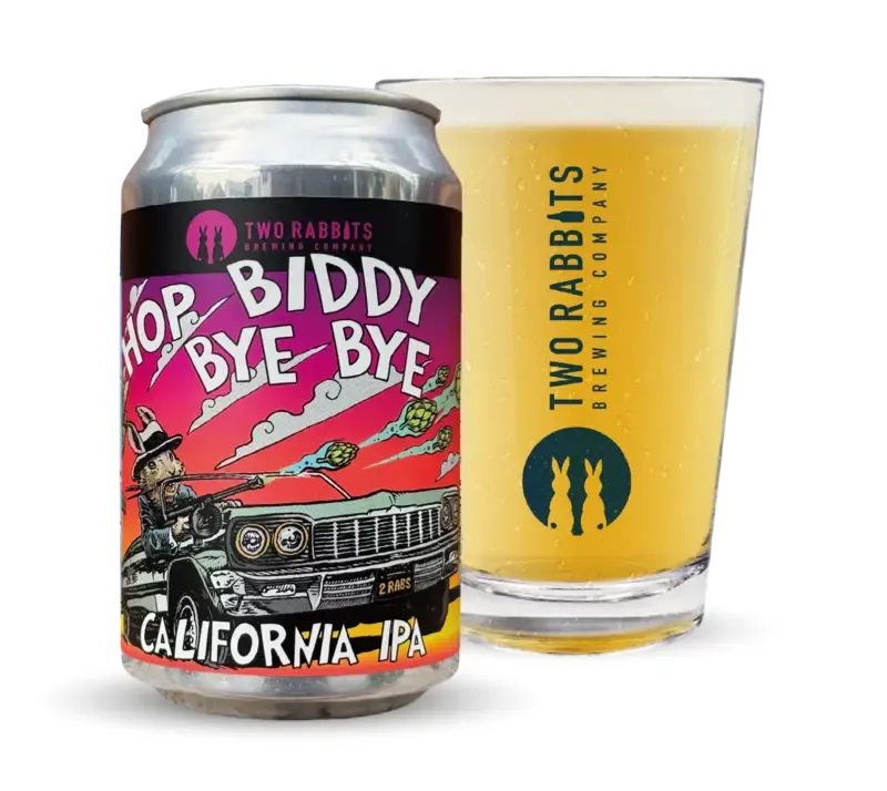 Two Rabbits Brewing Releases HOP BIDDY BYE BYE California IPA