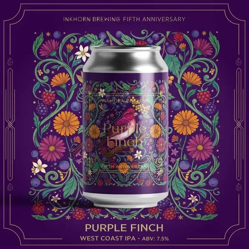 インクホーンブルーイング、5周年記念のWest Coast IPA『Purple Finch』を発売