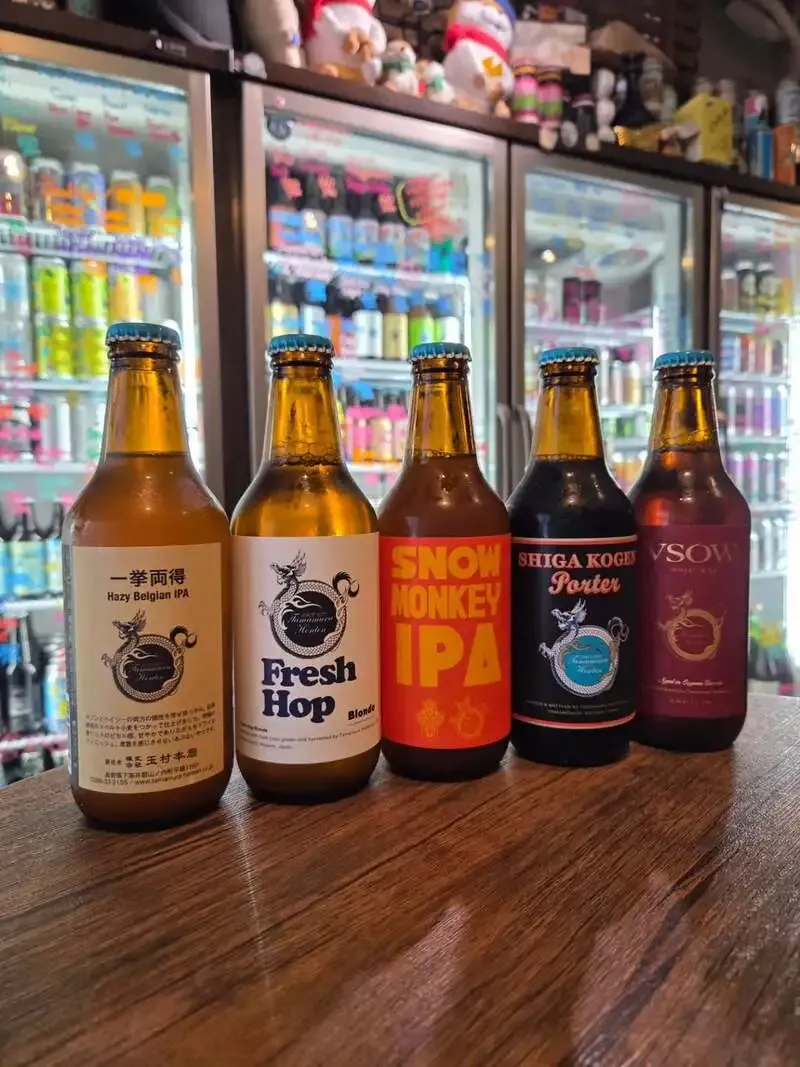 Craft Beer Scissors Akihabara Taps 5 Shiga Kogen Beers and 15 Beers Total