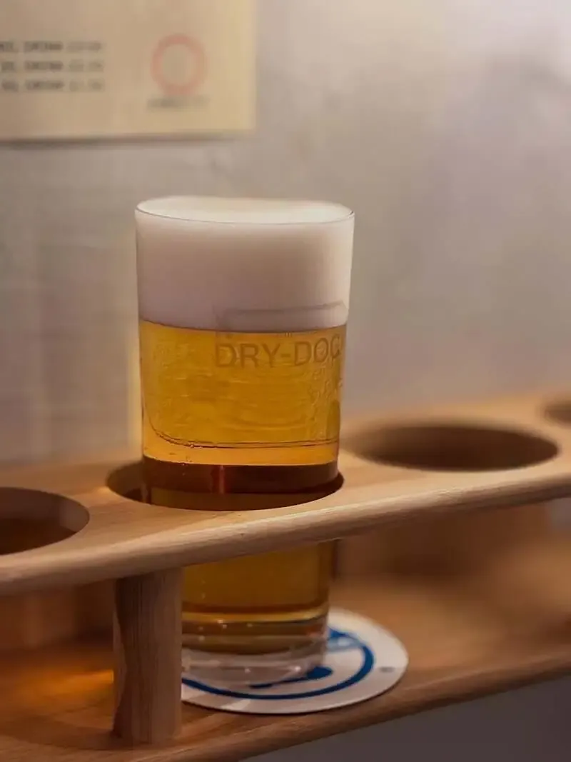 Shiga Kogen Beer HOUSE LAGER and Hansharo Beer Full Bloom DIPA Tapped at Shimbashi DRY-DOCK