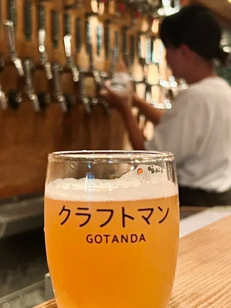西五反田のクラフト麦酒ビストロ クラフトマンで反射炉ビヤ『お酒マンIPA』を開栓