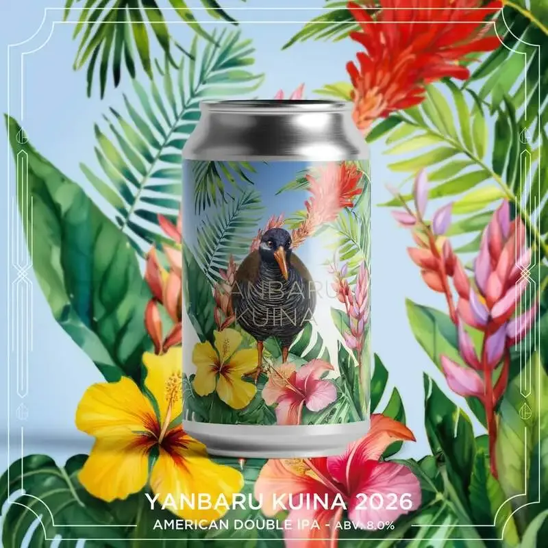 インクホーンブルーイング、Enjoy?5周年記念のダブルIPA「Yanbaru Kuina 2026」