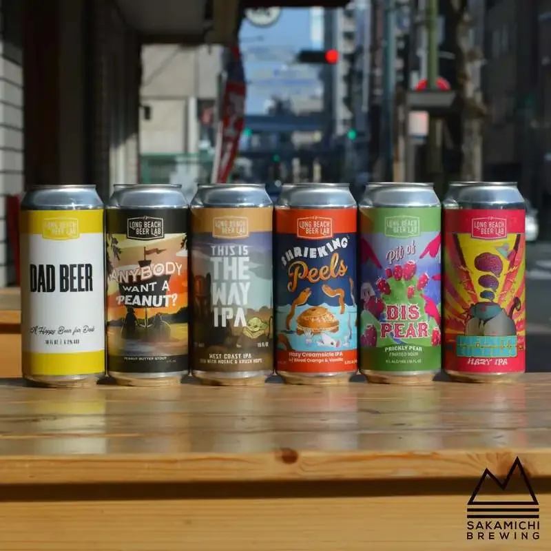 坂道ブルイング関連投稿でLong Beach Beer Labの6銘柄を紹介